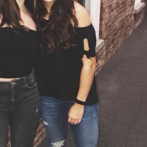 Naked Zebra off-the-shoulder top